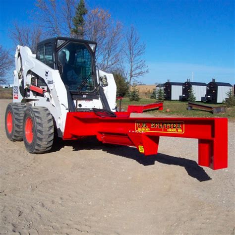 log splitter for bobcat skid steer|bobcat log splitter for sale.